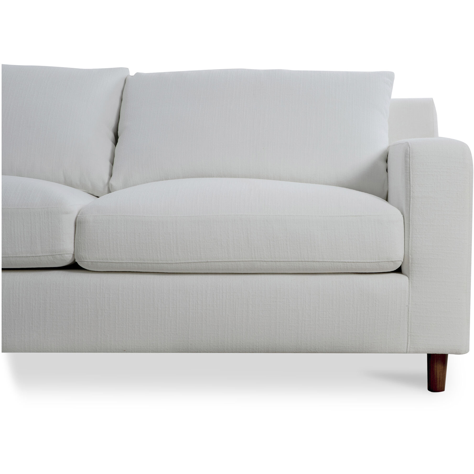 Hutton White Sectional, Left